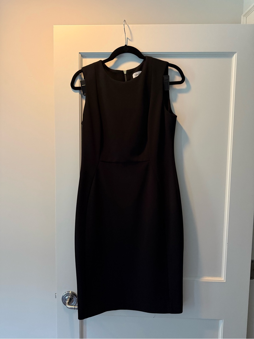 Calvin Klein Black Sleeveless Sheath Dress